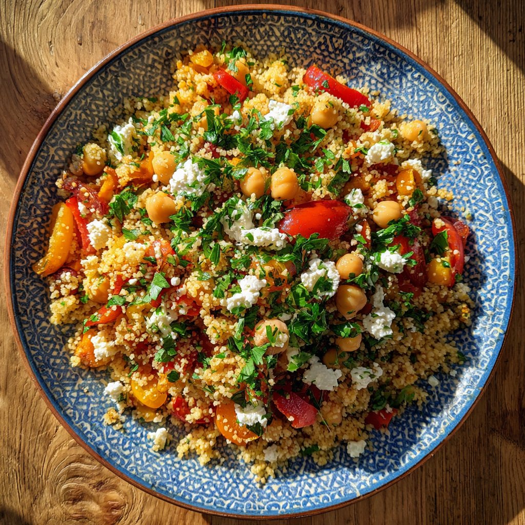 Mediterranean Couscous with Chickpeas