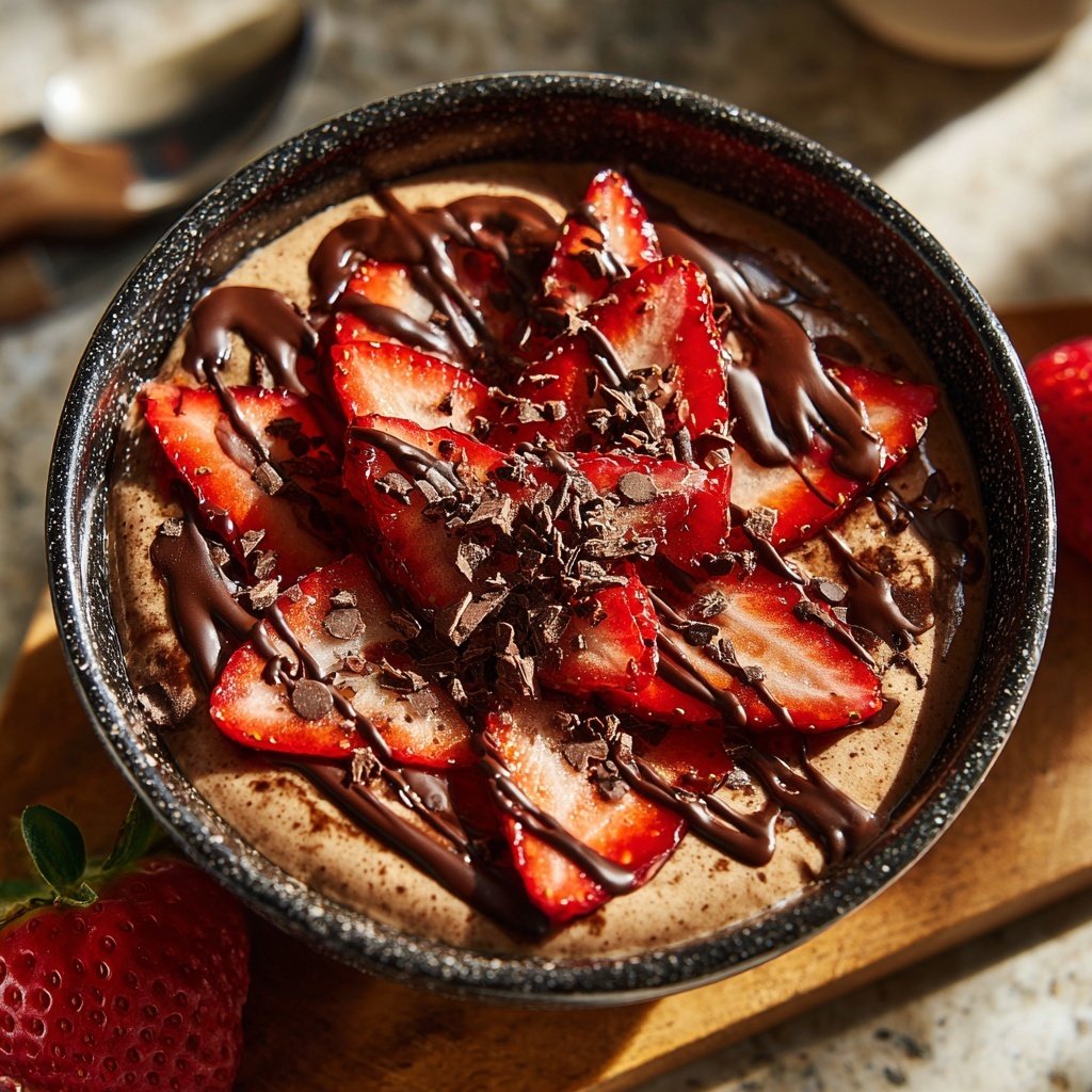 Chocolate Strawberry Breakfast Bowl