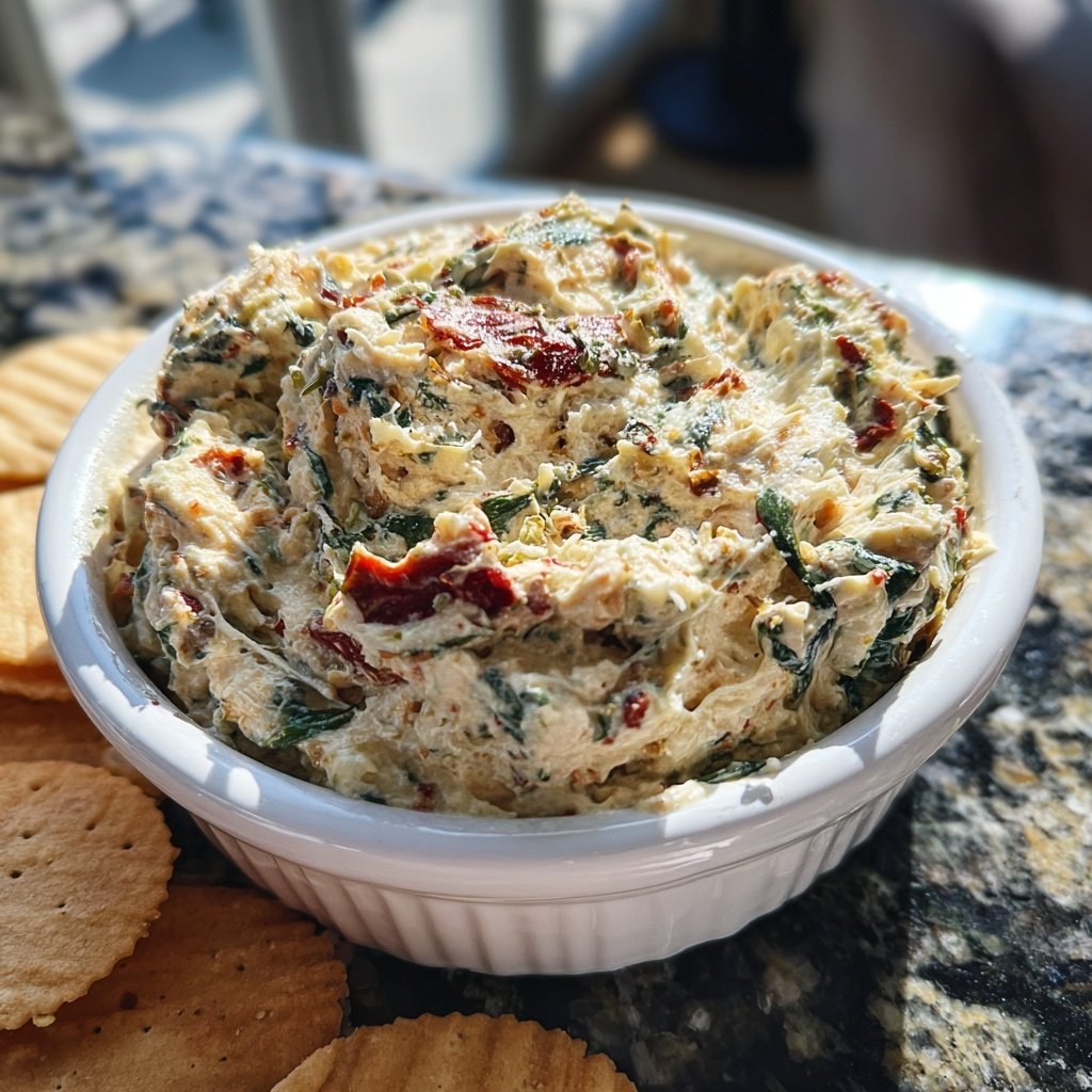 Sun-Dried Tomato Spinach Dip