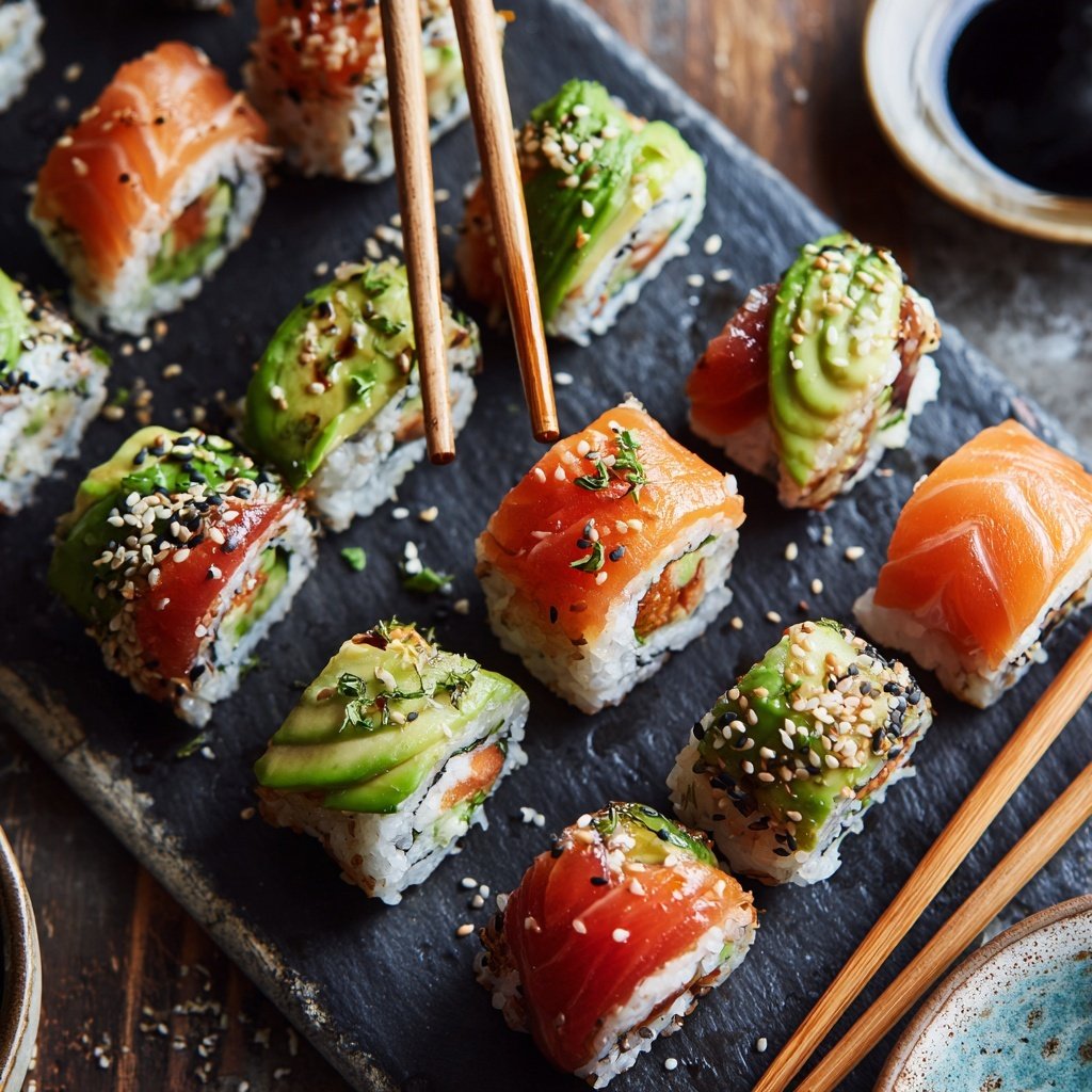 Global Japanese Sushi Rolls
