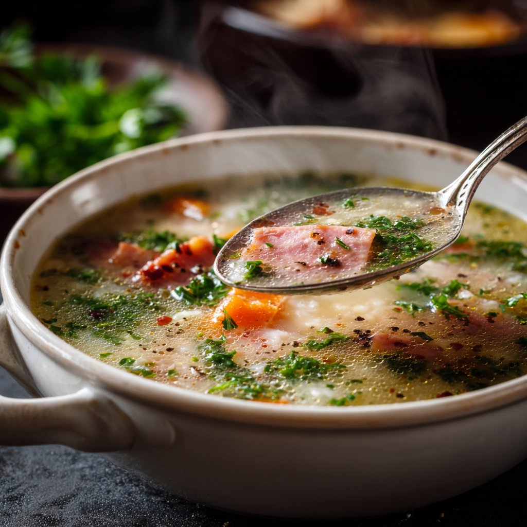 Cozy Ham and Bean Soup