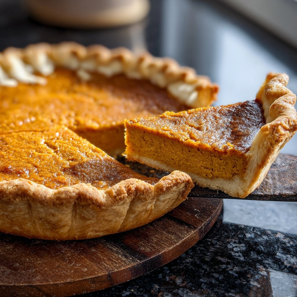 Festive Spiced Pumpkin Pie